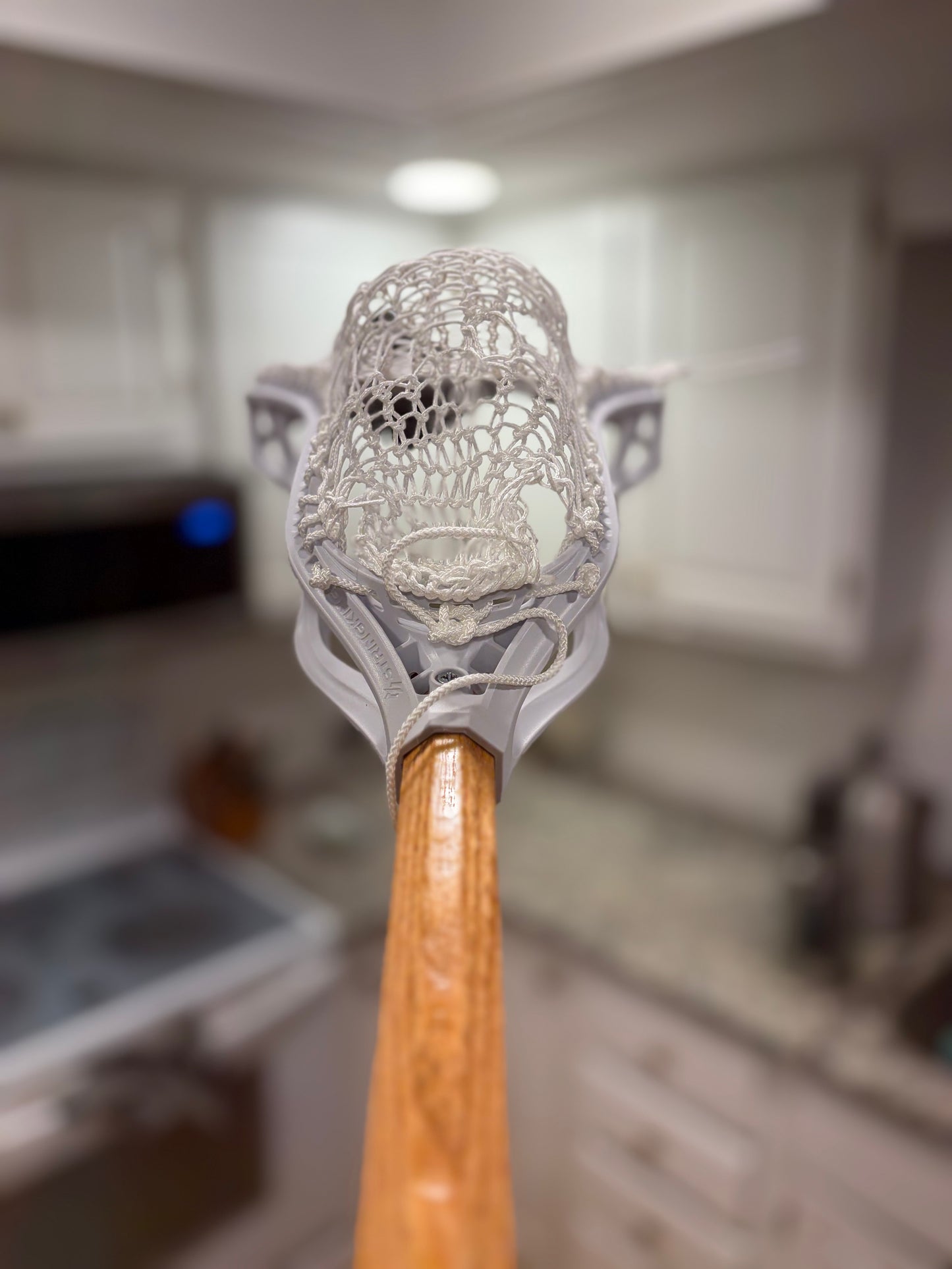 Stringking 3V strung with Mission Mesh
